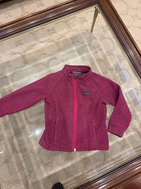 Columbia Kids' Burgundy Full-Zip Fleece Jacket